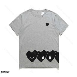 Cdgs Play Mens T Shirt Men Designer Tshirts Camouflage Love Clothes Relaxed Graphic Tee Heart Behind Letter On Chest Hip Hop Fun Print Shirts Breathable Tshirt 983