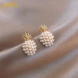 Stud Earrings UMQ Trendy Geometric Pearl Earring Women Classic Pineapple Female Fashion Jewellery