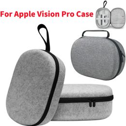 Glasses Carrying Case for Apple Vision Pro Shockproof Full Protective Case For Apple Antiscratch Travel Carry Handbag with Mesh Pocket