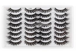 16 Pairs Multipack Mink Hair 3D False Eyelashes Handmade Wispy Fluffy Long Lashes Natural Soft Eye Makeup Tools Faux Eyelash9088934