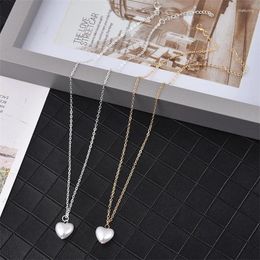 Pendant Necklaces Love Heart For Women Imitation Pearl Necklace 2024 Trend Fashion Festival Party Gift Jewellery Collier Femme