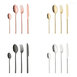 Dinnerware Sets Stainless Steel Cutlery Set Housewarming Perfect For Any Occasion High-quality Elegant Gift Sophisticated Kitchen Flatware