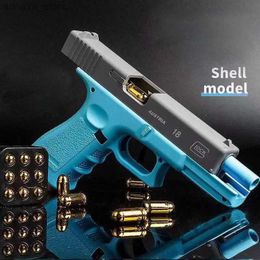 Gun Toys Automatic Shell Ejection G17 Toy Gun Airsoft Laser Version Pistol Armas Children CS Shooting Weapons for Kids Boys Birthday GiftL2404