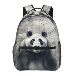 Backpack Panda Pencil Drawing Kawaii Backpacks Girl Daily Big High School Bags Designer Rucksack