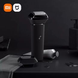 Shavers XIAOMI MIJIA Electric Shaver Reciprocating Five Blade Head Omnidirectional Floating Men Razor Portable Trimmer IPX7 Quick Charge