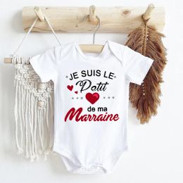 One-Pieces I Have The Best Godmother In The World Newborn Baby Bodysuits Funny Summer Short Sleeve Infant Rompers Body Boys Girls Jumpsuits