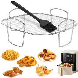 Appliances Multifunctional Roasting Rack Compatible Airfryer Dehydrator BBQ Rack Steamer Roasting Cooking Tools for Air Fryer Accessories