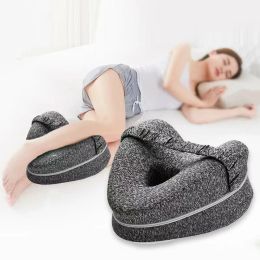 Pads BST Orthopedic Leg Pillow Memory Foam Ergonomic Knee Pillow For Side Sleepers Knee Pillow For Back Pain Leg Cushion For Sleep