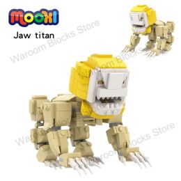 Blocks MOC1292 Creative Series Attack On Titan Jaw Anime Titan Character Building Blocks Educational Toys For Children Gift Friends DIY