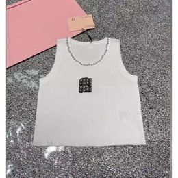 Womens Clothes T Shirt Designer Women Sexy Halter Tops Party Crop Top Embroidered Tank Top Spring Summer Backless Shirt Miui Bag 965