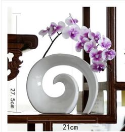 set High Quality Fashion Vases Europe Ceramic Vase for Home Decor Tabletop Vase 3 Colour choose LH024599073