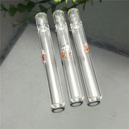 European and American popular cartoon piglet glass suction nozzle Glass Bongs Oil Burner Pipes Water Pipes Oil Rigs Smoking LL