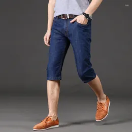 Men's Jeans Summer Straight Leg Shorts Pants Male Korean Youth Stretch Denim Short Men