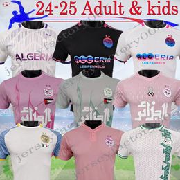 24 25 Algeria Player Version MAHREZ soccer jerseys Fans maillot algerie 2024 S-XXL ATAL FEGHOULI SLIMANI BRAHIMI Home away BENNACER kids Football kit