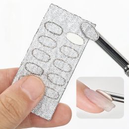 Bits Nail Cuticle Pusher Selfadhesive Sand Flake File Trimming Nails Pre Polishing Sandpaper Set Manicure Treatment Tool