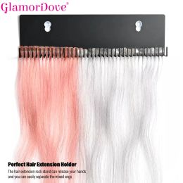 Stands Hair Extension Holder and Hanger Hair Extension Tool Extension Caddy for Weft ClipIn TapeIn and Halo