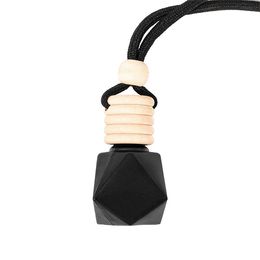 8ml Matte Black Car Scent Air Fresheners Car Perfume Scent Freshener Hanging For Home Fragrance