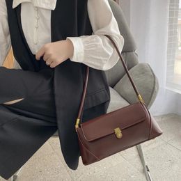 Shoulder Bags Retro Armpit Bag Baguette Female 2024 Style Web Celebrity Fashion Easy To Take Single Handbag For Lady
