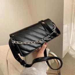 Shoulder Bags Womens Handbags Black Female 2024 Spring Fashion Chain Portable Small Square Versatile Atmosphere Messenger Bag Purses