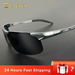 Accessories Tterex Sport Sunglasses Men Polarised Antiglare Lens Uv400 Aluminium Magnesium Frame Driving Sun Glasses for Car Fishing