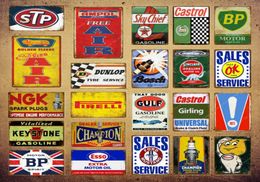 2021 Type Service Poster Metal Painting Vintage Tin Signs Garage Wall Decor Motor Oil Key Stone Gasoline Spark Plugs Advertising P8469671