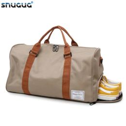 Bags Travel Bag Short Tour Weekender Sports Gym Duffel Bag WaterResistant Suitcase Luggage Shoulder Bag With Shoes Compartment