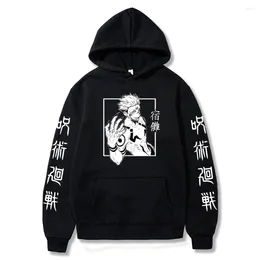 Men's Hoodies Jujutsu Kaisen Anime Fashion Hoodie Harajuku Print And Women's Street Hip Hop Hooded Fleece Pullover Sweatshirt