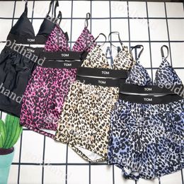 Luxury Letter Bikinis Bras Sets Women Designer Beach Swimwear Sexy Padded Swimsuit Leopard Printed Bra