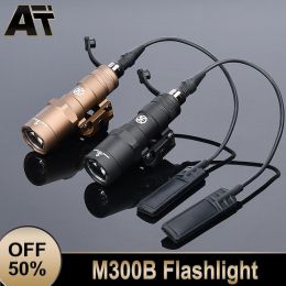 Lights WADSN M300B M300 High Power LED Tactical Flashlight Army Airsoft Pistol Gun Weapon Picatinny Accessories Military Scout Light