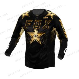 Sets 2022 New Motocross Mtb Downhill Jersey MX Cycling Mountain Bike DH Maillot Ciclismo Hombre Quick Dry Jersey Racing Hpit Fox