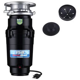 Disposers Standard 1/2 HP Continuous Feed Garbage Disposal Black