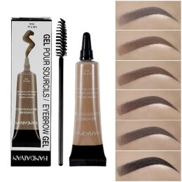 Enhancers 6 Colours Waterproof Eyebrow Gel Long Lasting Natural Brow Dye Tattoo Tint Cosmetic Black Brown Liquid Eyebrow Cream Women Makeup