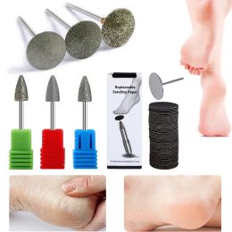 Bits Diamond Nail Drill Bit Sanding Band Rotary Burr Foot Rasp Cuticle Cutters for Manicure Pedicure Disc Nozzles Tool Accessories