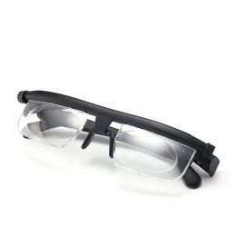 Frame Adlens Focus Adjustable Men Women Reading Glasses Myopia Eyeglasses 6D To +3D Diopters Magnifying Variable Strength