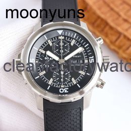 men designer iwcity watch pilot aquatimer family chronograph wristwatch LKO7 top quality mechanical movement all 6-pin working date day adjustable uhr montre