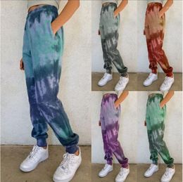 Women's Pants Tie-Dye Printed Petite Bloomer Lounge Pant Tapered Bloomers