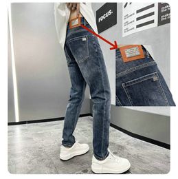 Men's Jeans spring summer THIN AJicon Men Straight leg Loose Fit European American CDicon High-end Brand Small Straight Pants LX8860