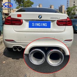 For 1 2 3 4 5 Series 118 320 Exhaust Pipe Tip Cover Carbon Fibre Muffler Protector Car Accessories Parts Decoration