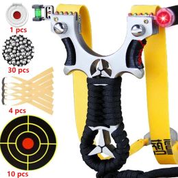 Arrow Metal Level Shooting Toys Fast Pressure Wrapped Rope Anti Slip Tirachinas Outdoor Toys Rubber Bands Target Paper Sports Set Caza