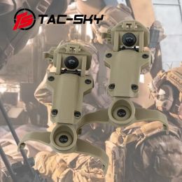 Earphones TS TACSKY Tactical Helmet ARC Rail Adapter Compatible AMP Tactical Headset Communication Noise Reduction AMP Headset