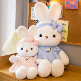 Animals 60cm Cute Soft Daisy Rabbit Plush Toys Plant Stuffed Doll Holidays Props Decorative Throw Pillow for Kids Envio Gratis