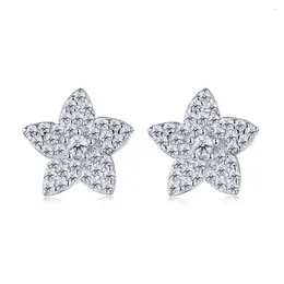 Stud Earrings S925 Silver Fashionable Light Luxury Design Sense Small Star High Quality Versatile Earring Jewelry For Women