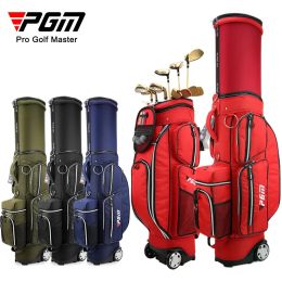 Bags PGM Telescopic Golf Bag Standard Package Multifunction Waterproof Travel Bags with Wheels Professional Sports Bags QB051