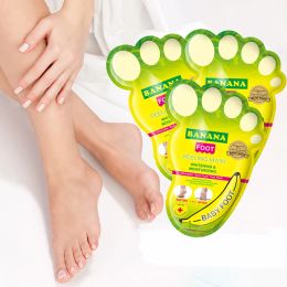 Feet 3 Pairs Banana Exfoliating Foot Mask Pedicure Socks Exfoliation For Foot Peeling Mask Remove Dead Skin Heels Peel Foot Skin Care