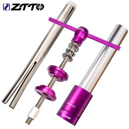 Tools ZTTO Bicycle Headset Press Fit Instal And Remove Tool Semi Integrated Steering Box Fork Crown Spacer Washer Installer Driver