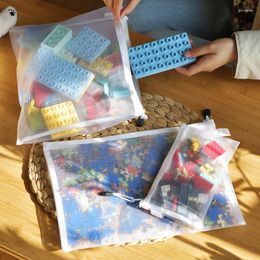 Storage Bags Toy Bag Building Block Puzzle Sub-package Children Small Particle Zipper Transparent Mesh Gauze