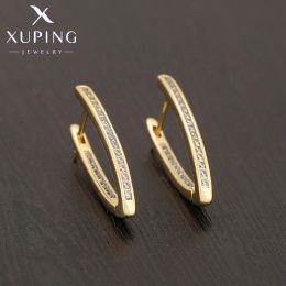 Earrings Xuping Jewelry Store Hot Sale Women Huggies Earrings for Women Gifts of European Pattern Design Party Trendy Model A00718530