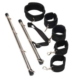 Bondage Leather Handcuffs Spreader Bar WIth Steel Pipe BDSM Sex Set Hand Leg Straps Restraints Slave Fetish Aldult SM Toys 11235399242