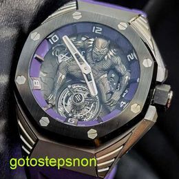 AP Tactical Wrist Watch 26620 IO in 2021 OO D077CA.01 Abbe Royal Oak Concept Titanium Metal Ceramic Manual Mechanical Mens Watch 26620IO.OO.D077CA.01