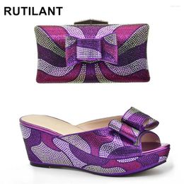 Dress Shoes Latest Wholesale 2024 Wedding And Matching Women Bag To Match For Parties Italy High Heels Shoe